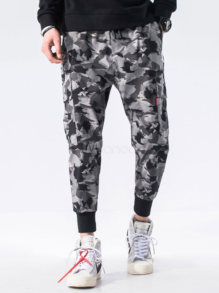 Pantaloni per uomo Camouflage Tuta aderente con vita naturale Pantaloni da  uomo - Milanoo.com