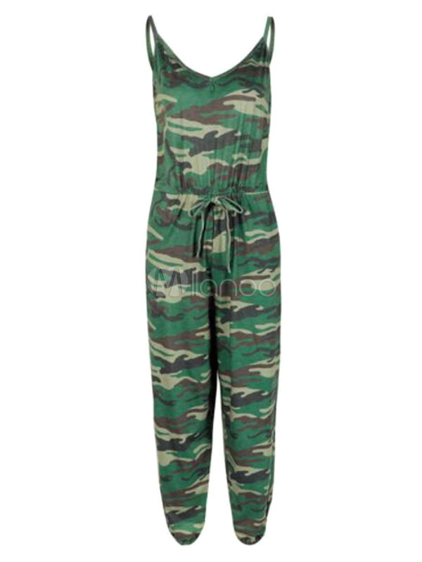 camo green jumpsuit