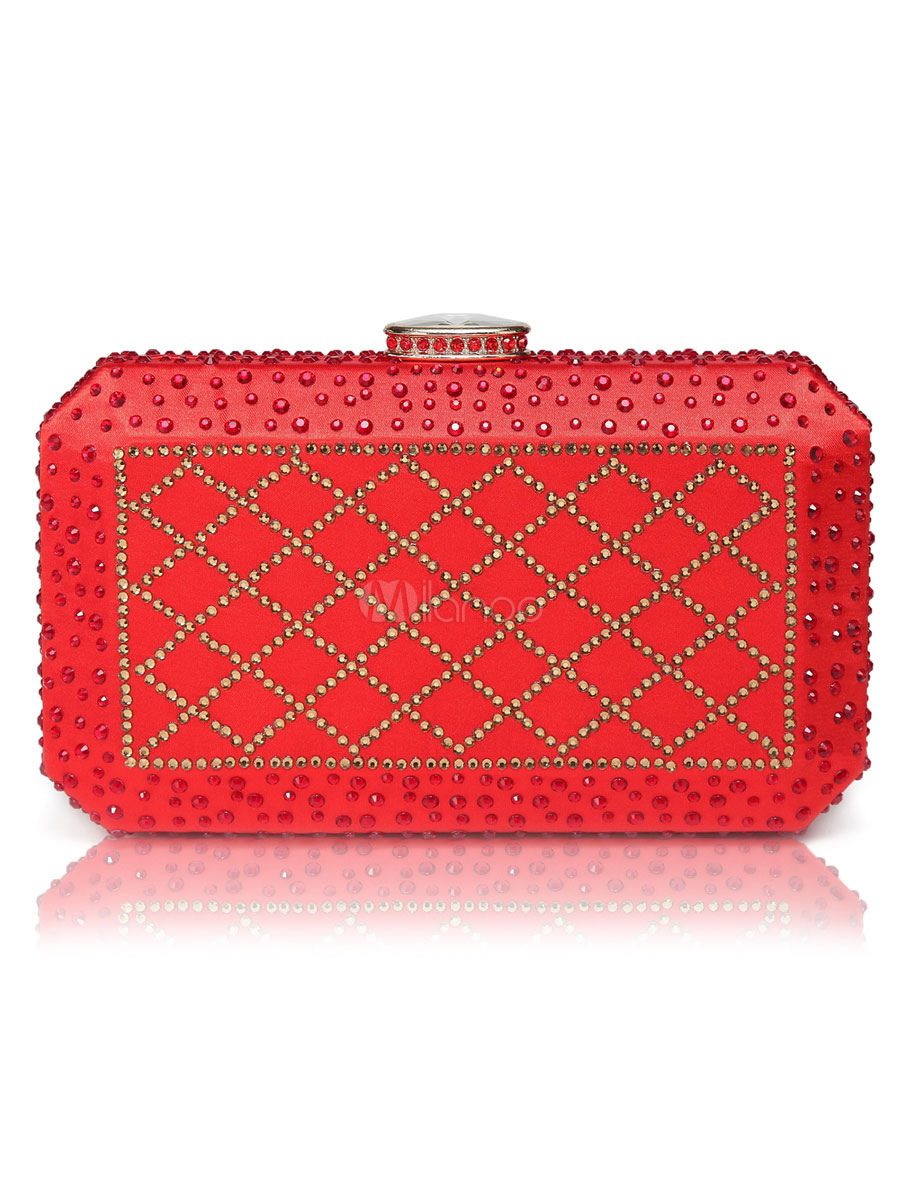 Evening Clutch Bags Satin Rhinestones Artwork Kiss Lock Closure Wedding Guest Handbag Evening Clutch Bags Satin Rhinestones Artwork Kiss Lock Closure Wedding Guest Handbag