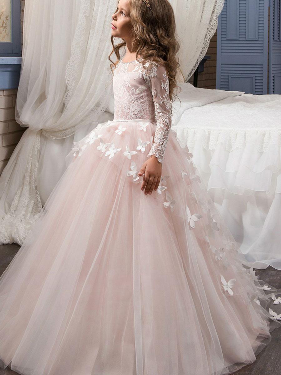 フラワーガール 結婚式 子供ドレス 子供用フォーマルドレス ピンク