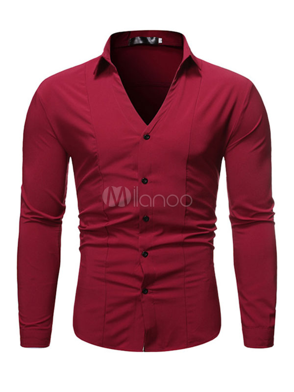 camisas rojas para hombre