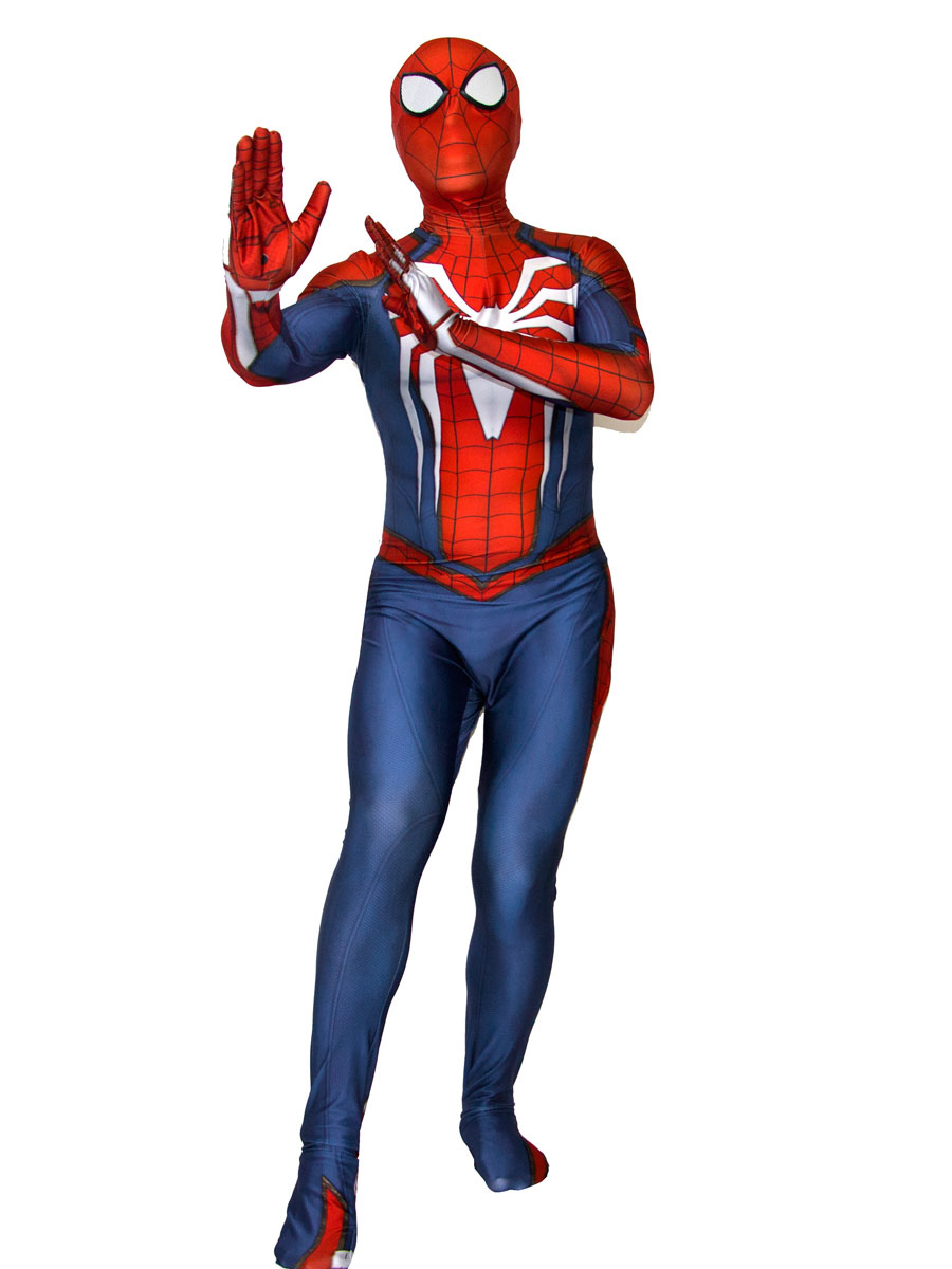Traje avanzado de Spider Man Disfraz de Cosplay Mono con estampado 3D Marvel  PS4 Juego Disfraz de Cosplay 