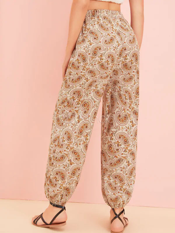 Pants Apricot Natural Waist Trousers - Milanoo.com