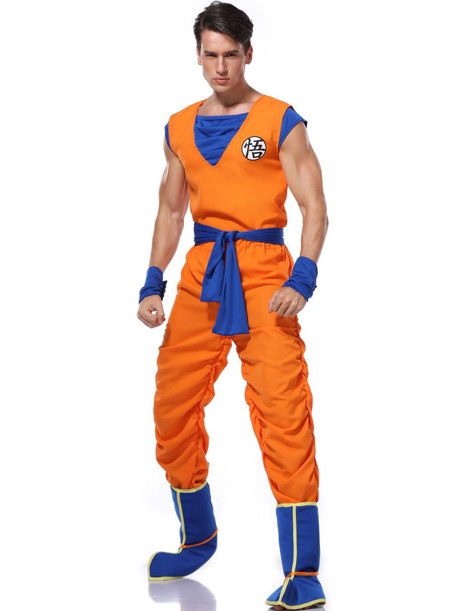 Disfraz Carnaval Dragonball Cosplay mono Son Goku traje de cosplay de 2  piezas Carnaval 