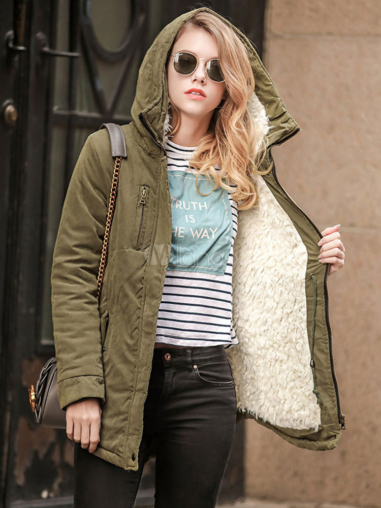 hunter green parka