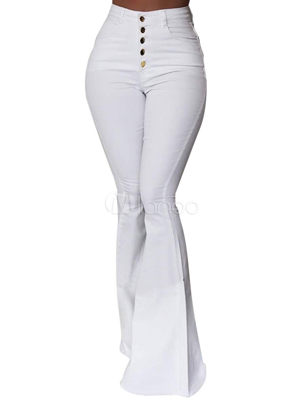 high waisted flare bell bottom jeans