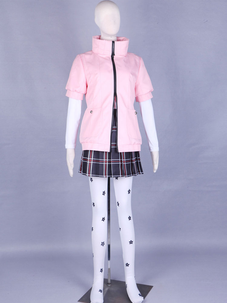 Persona 5 Cosplay Haru Okumura Pink Anime Cosplay Costume - Milanoo.com