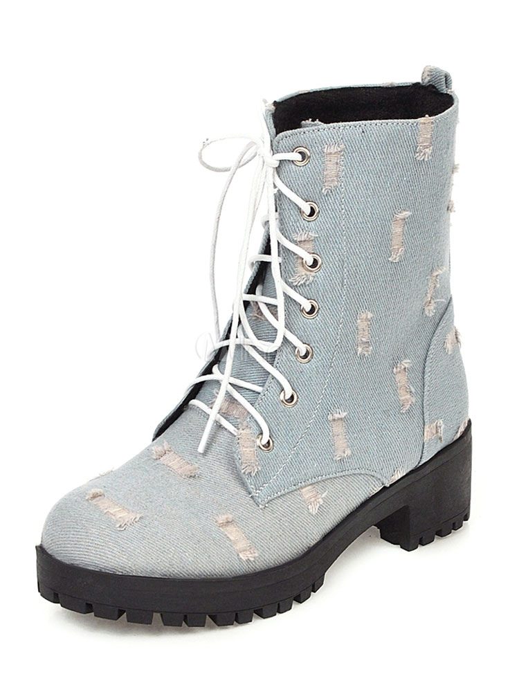 bottines talons plats