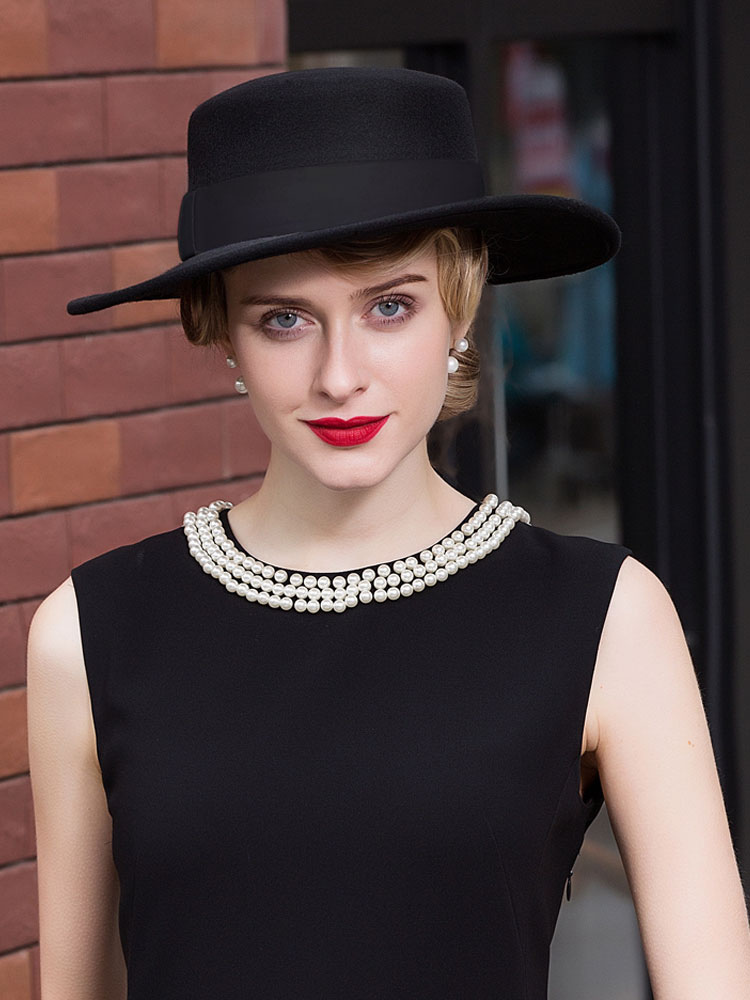 Femme Chapeau De Plage Plat Chapeau De Paille été Fedora Pare-Soleil