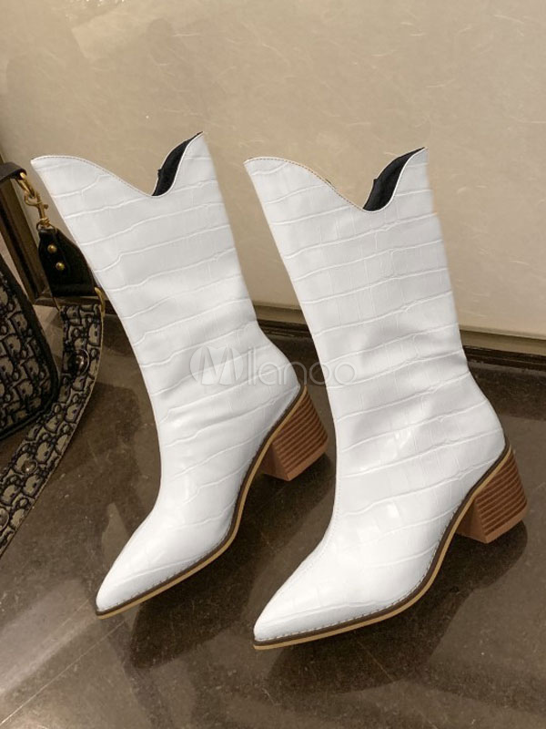 bottes mi mollet talon