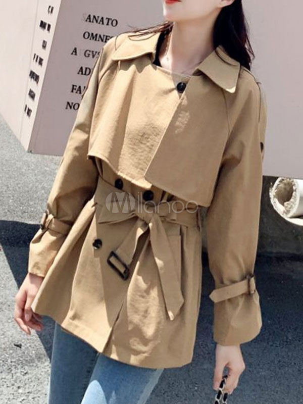 Trenchcoat Winter Damen Umlegekragen Langarm Regenjacke Und Knöpfen Mantel y0wm8nvONP