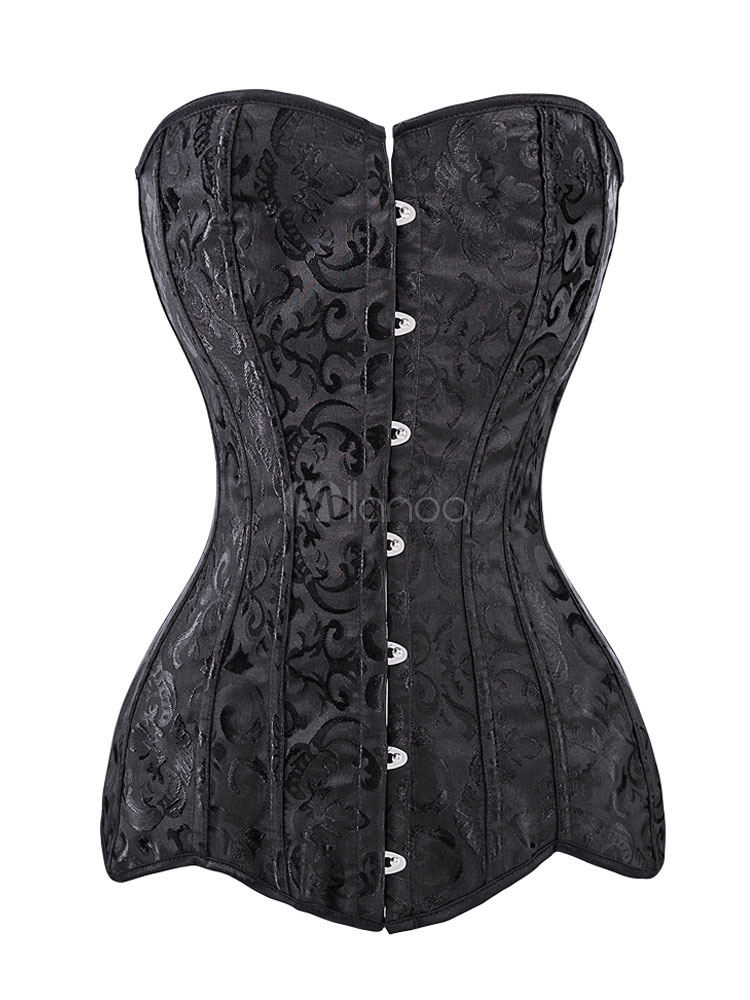 Bustiers Corsets Lingerie Women Bustier Black Sexy Embroidered ...