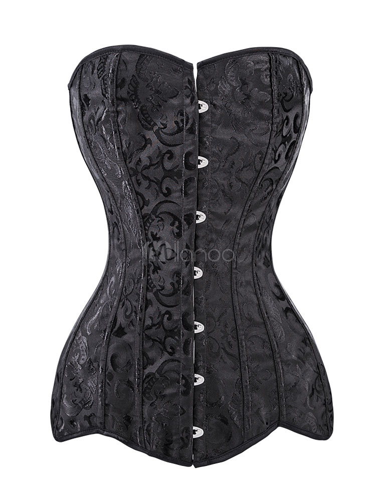 Bustiers Corsets Lingerie Women Bustier Black Sexy Embroidered 