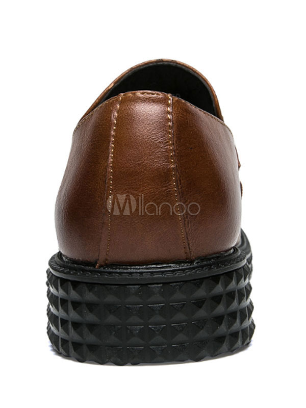 Dress Shoes For Men Round Toe Slip-On Loafers - Milanoo.com