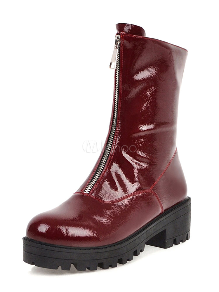 womens maroon winter boots