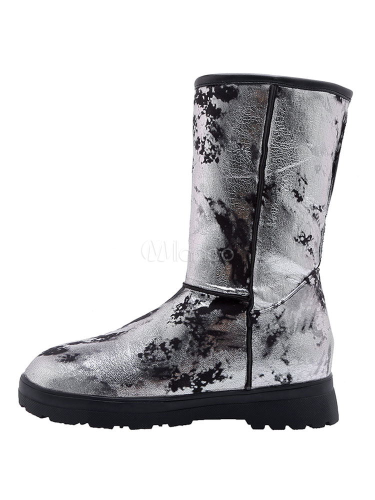 Bottes Plateforme Femme NobleOnly - Talon 16 Cm, Fermeture Éclair Et Lacets - Style Mi-Mollet - Semelle Antidérapante