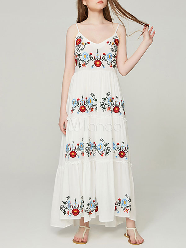 embroidered summer dresses