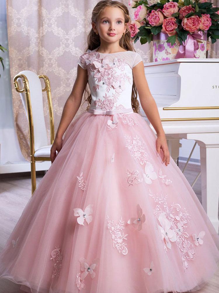 Robe Fille Sans Manches à Imprimé Fleurs - Maille, Costume De Fête - Taille S Pour Enfant/femme - Cadeau Anniversaire