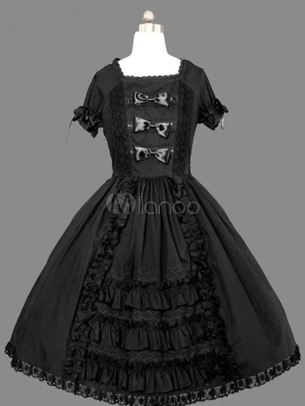 black one piece frock