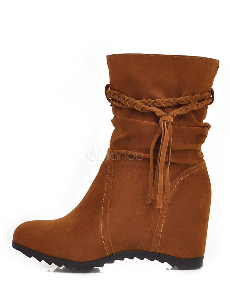 bottes mi mollet talon