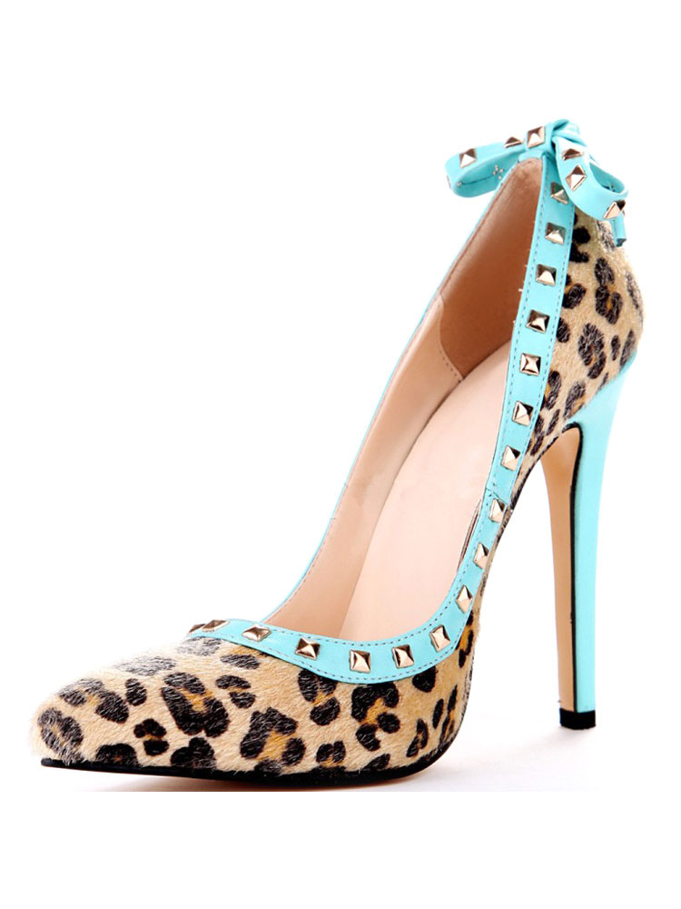 leopard pump shoes
