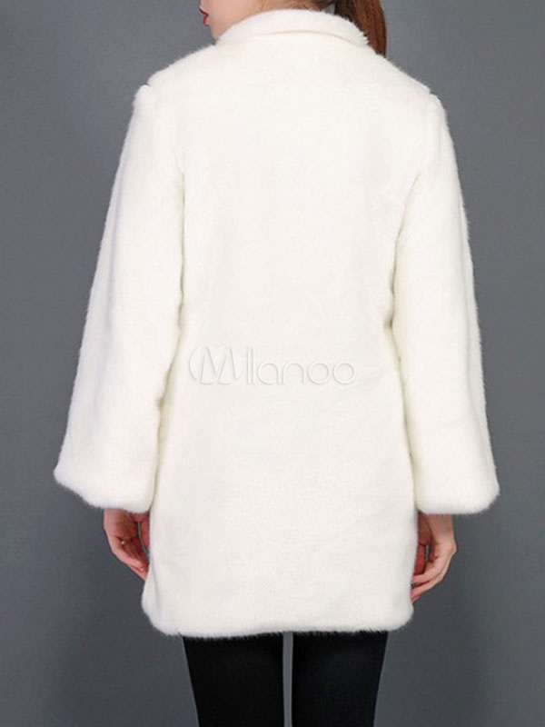 Cappotto In Pelliccia Sintetica Amazhiyu Donna - Giacca Corta Morbida Con Colletto | Inverno Autunno - Foto 6