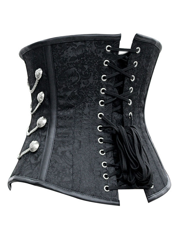 Scarlet Darkness Womens Steampunk Costumes Corset Belts Retro Buckle Waist  Cincher Black S at  Women's Clothing store