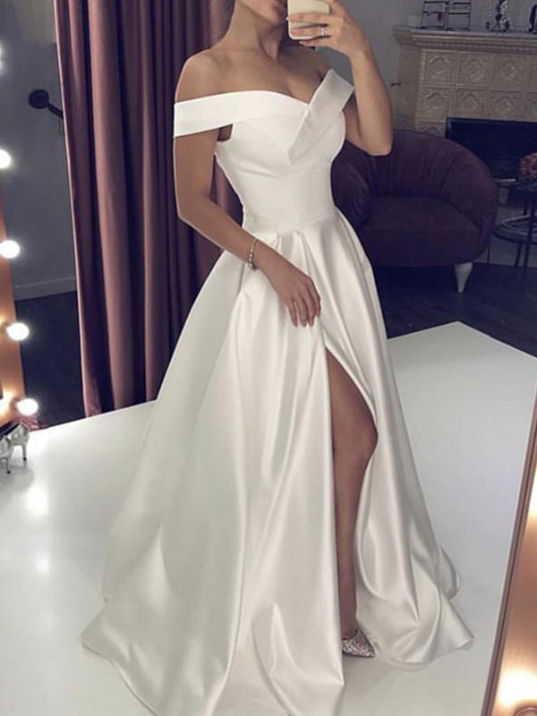 vestido de noiva cetim