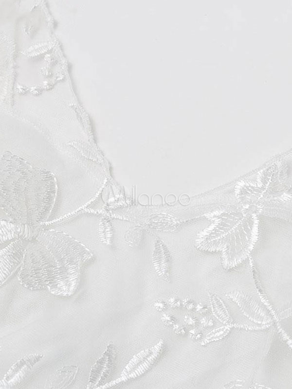 Maxi Dresses Long Sleeves White V Neck Lace Lace Floor Length