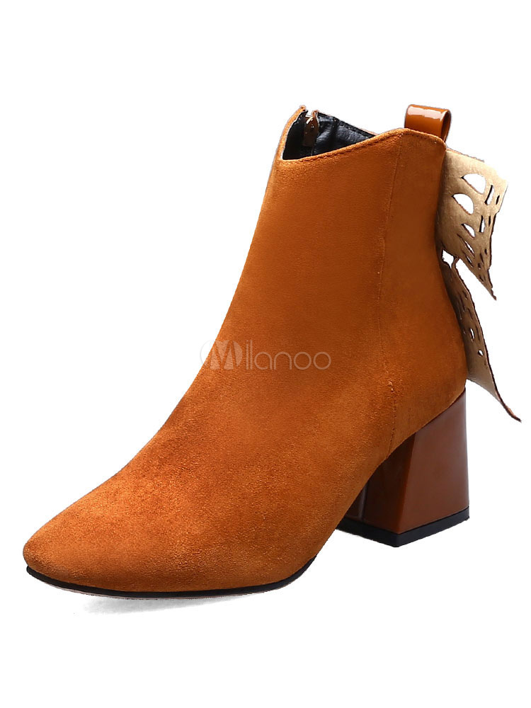 bottines talon evase