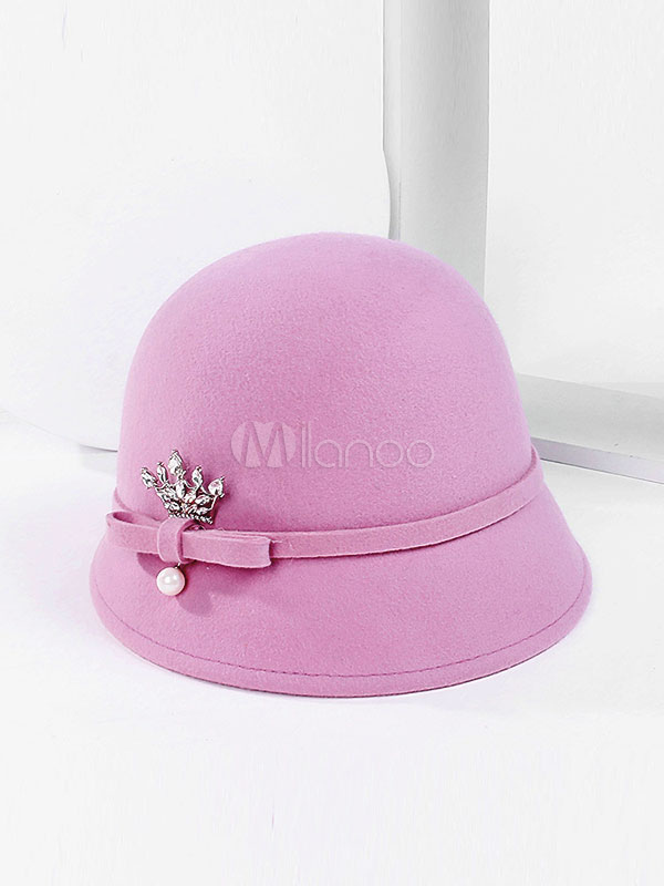 Caps For Women Lovely Bows Wool Hat - Milanoo.com