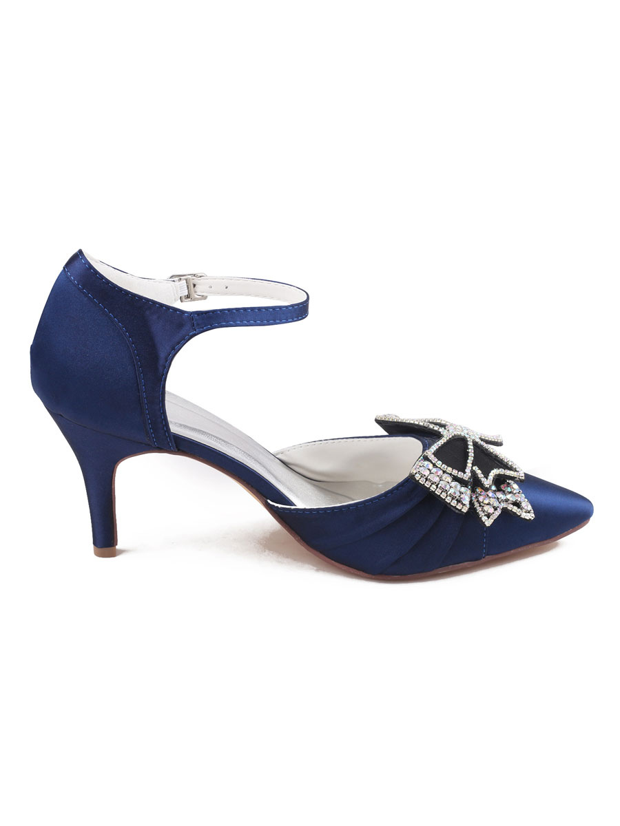 womens navy evening shoes