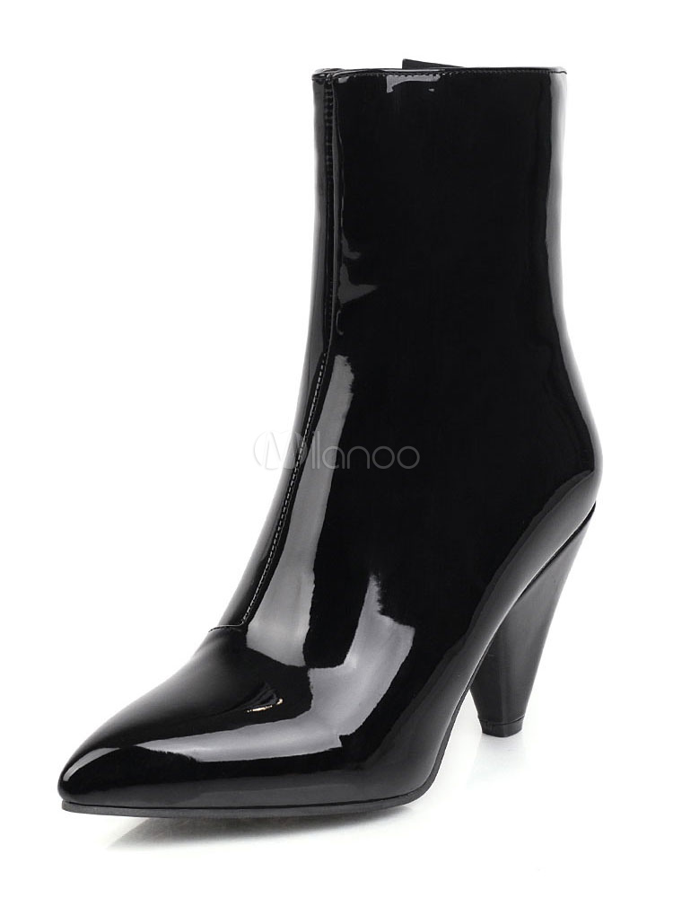 bottines talon conique
