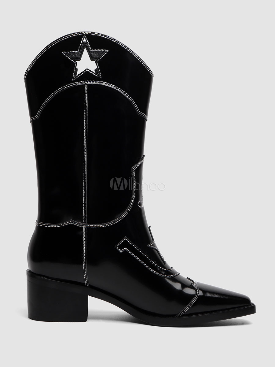 botas vaqueras para mujer punta cuadrada