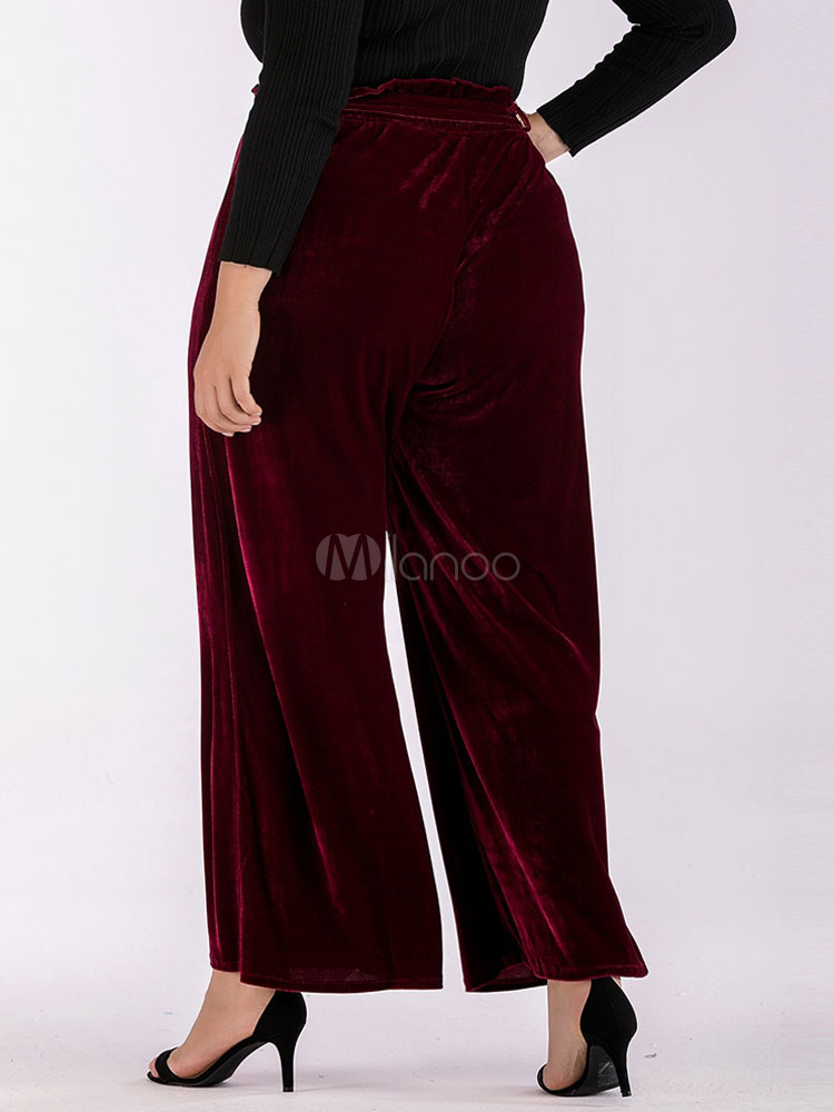 plus size velour pants