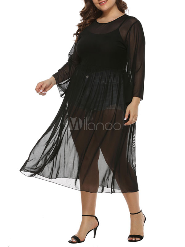 robe transparente grande taille