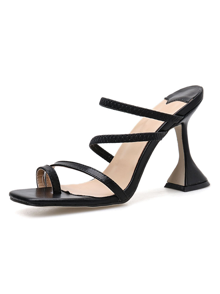 Pantofole da donna con cinturino alla caviglia Sandali con punta quadrata -  Milanoo.com
