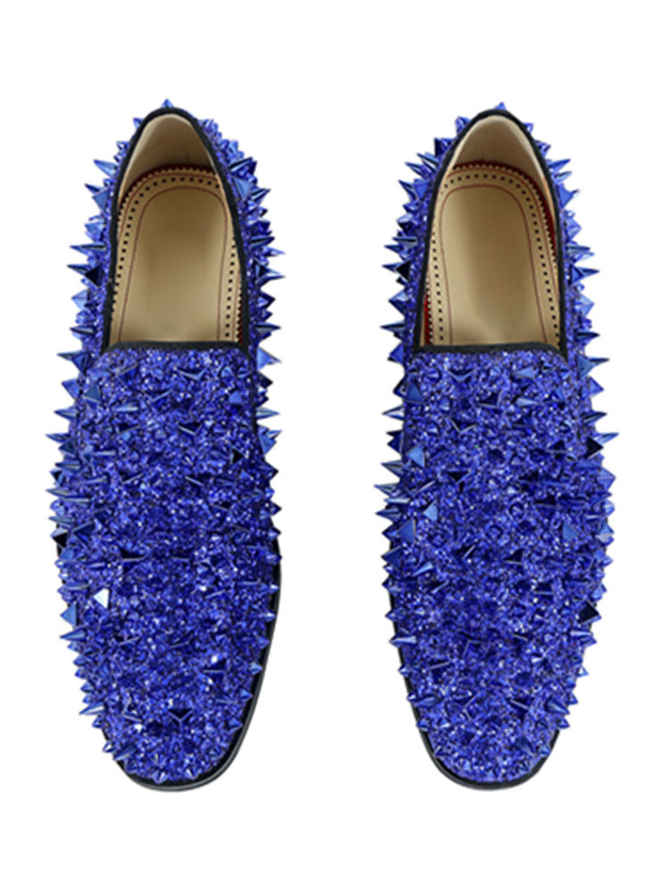 purple prom loafers