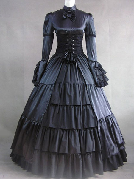 Victorian Dress Costume Women's Black ...