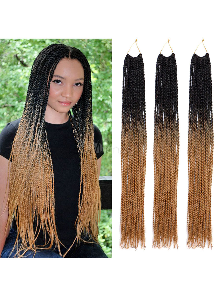ドレッドヘア編組髪オンブルかぎ針編み合成アフリカ三つ編みヘア