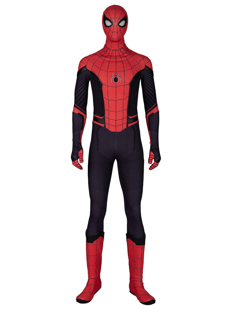 Marvel Comics Cosplay disfraces Spider Man Lejos de casa Red Movie TV Drama  Cosplay Jumpsuit Halloween 
