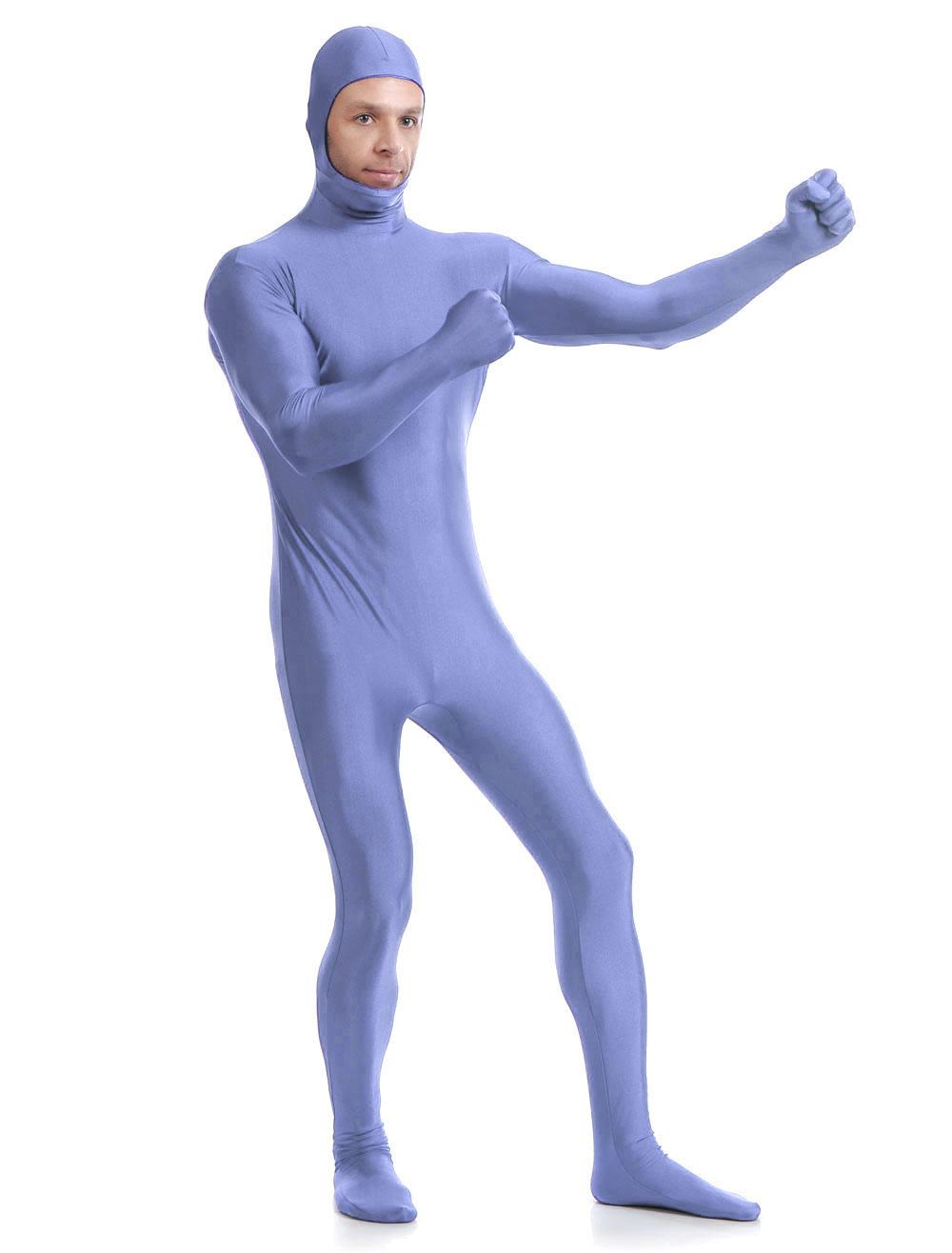 Full Body Blue Spandex Suit
