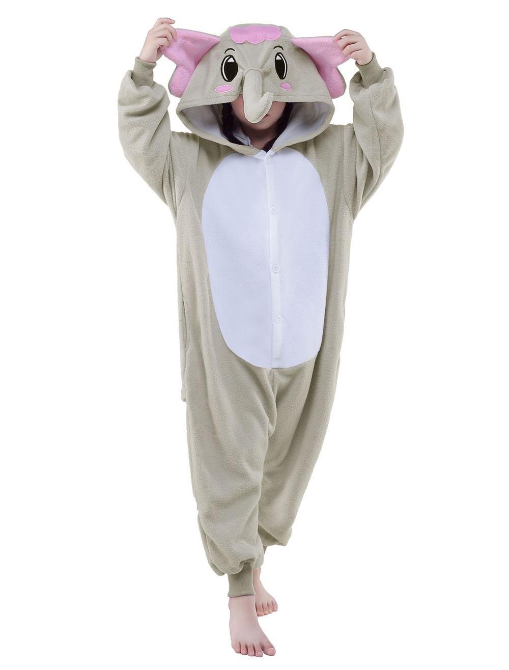 HKSNG Women Girls Adult Winter Animal Mouton Elephant Kigu Pajamas