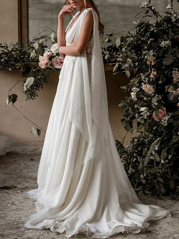 wedding dress roman style