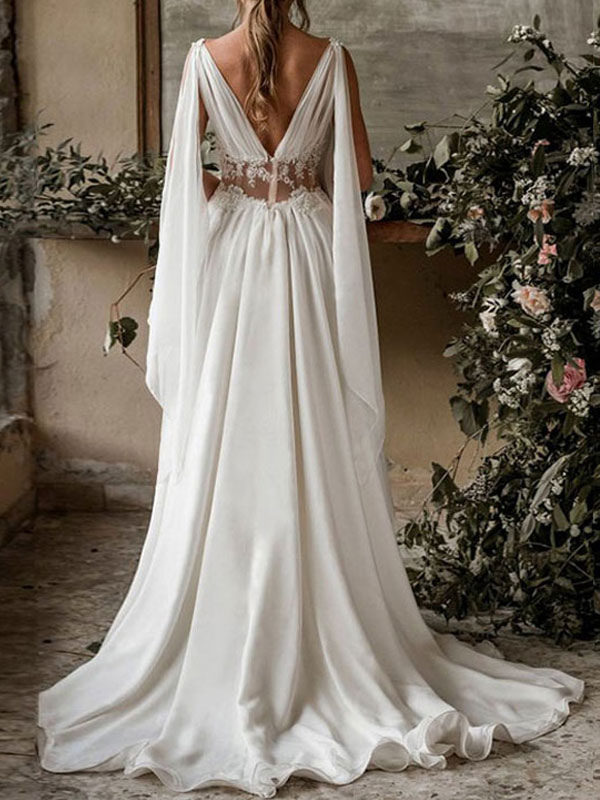 roman wedding dress