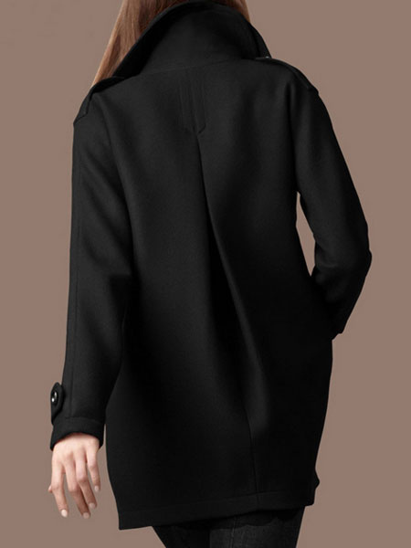 Women's Clothing Outerwear | Women Peacoat Women Trench Coat Long Sleeve Winter Coat Cozy Active Outerwear - MO18752