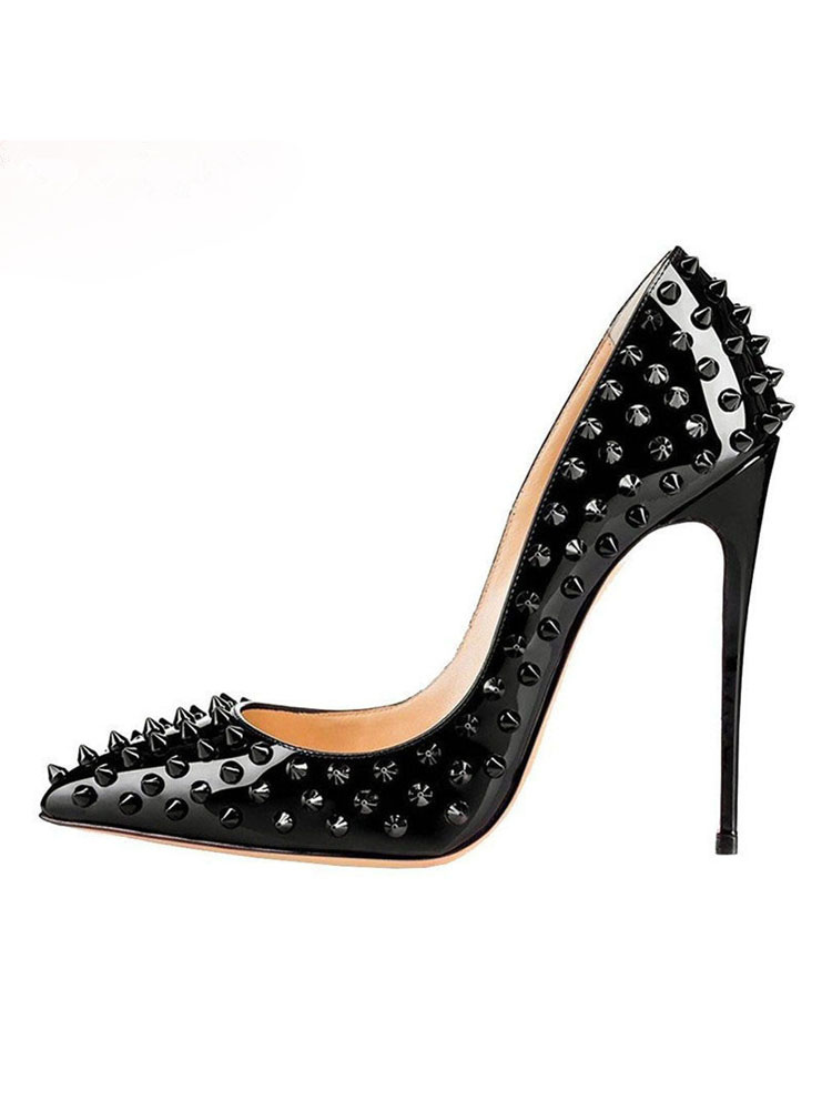 black beaded pumps