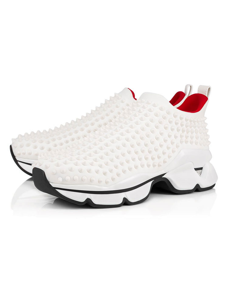 Zapatos de hombre | Zapatillas de deporte negras para hombres 2022 remaches del dedo del pie redondo Resbalón zapatos de Padre - HR58744