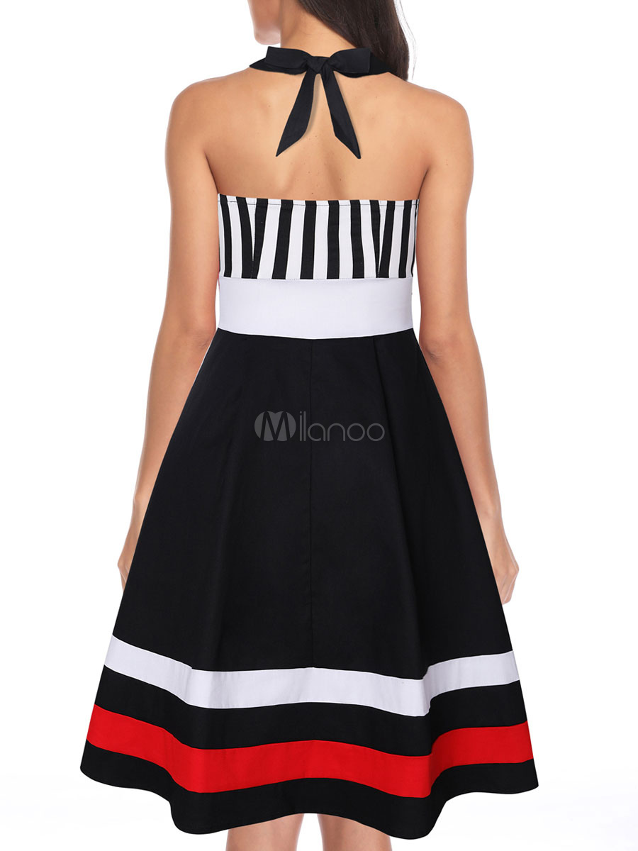 black rockabilly dress