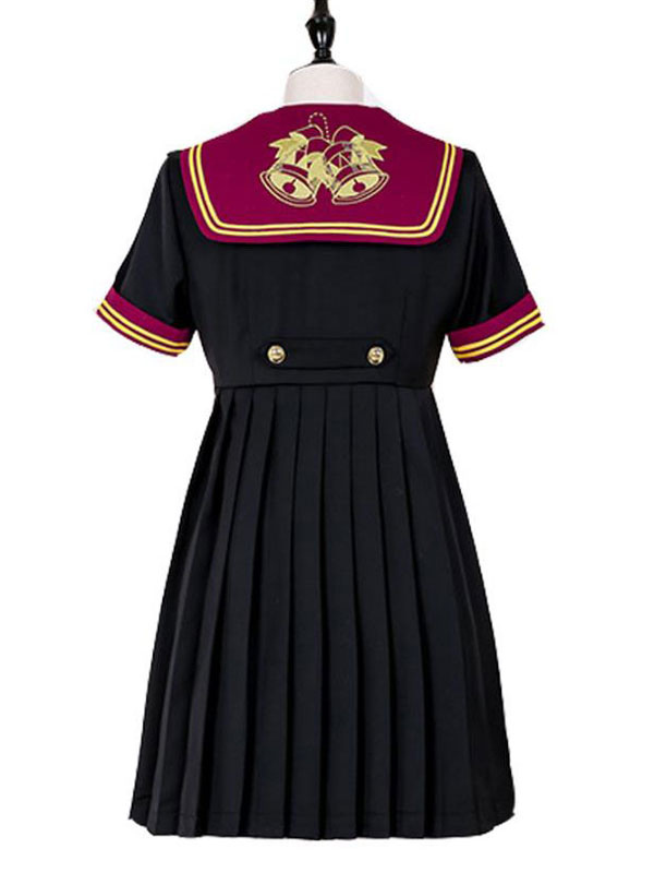 美少女戦士セーラースタイルロリータopドレスブラック刺繍弓ロリータワンピースドレス Milanoo Jp